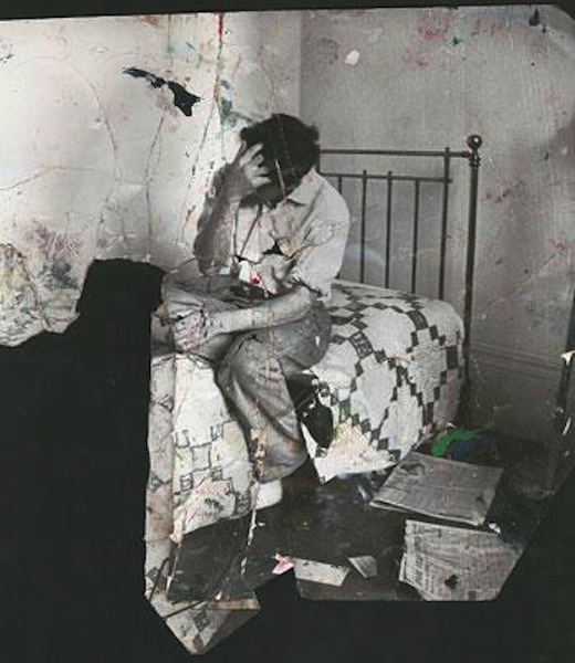 Photo of Lucian Freud used as inspiration for John's current body of work